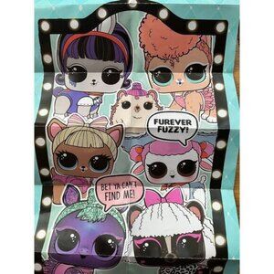 LOL Surprise Fuzzy Pets Collectible Poster & Stickers Set
